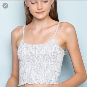 BRANDY MELVILLE Smocked Tank